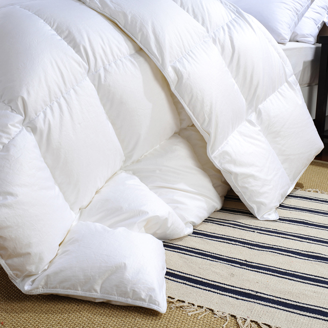 Hotel Quality White Microfiber Polyester Duvet Quilt Inner 100% Cotton Cover King Queen Full Size