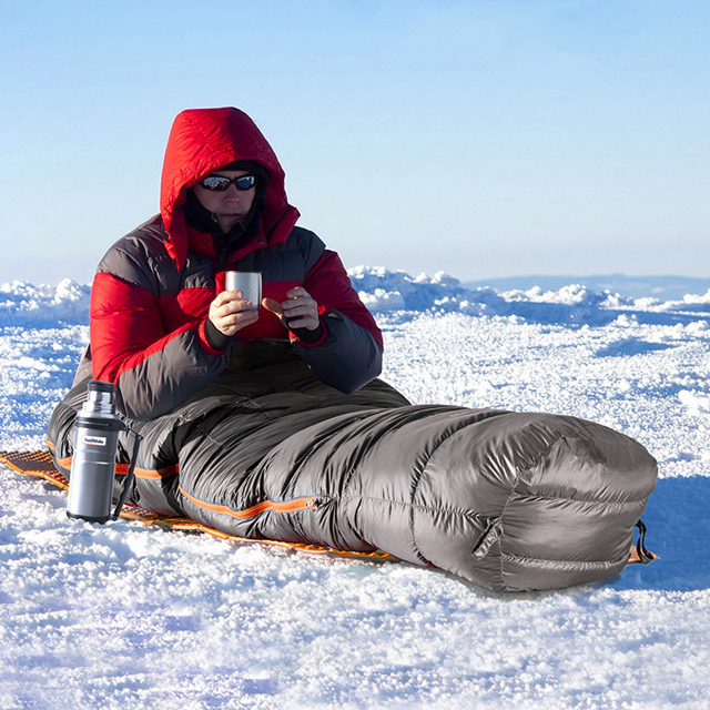 Mummy Goose/duck Down Sleeping Bag for Camping 800g Fill Winter Outdoor Waterproof Camp Sleeping Bags