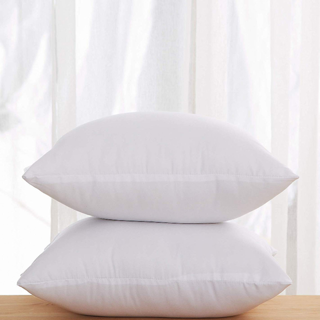 Premium White Throw Pillow Insert Hypoallergenic High-Resilient Pillow Insert Square Form Decorative Pillow Cushion